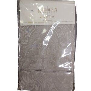 Lauren Ralph Lauren Suite Standard Sham 100% Cotton Medallion MINK Old Stock